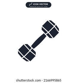 dumbbell icon symbol template for graphic and web design collection logo vector illustration