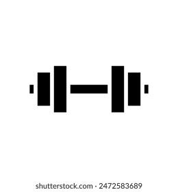 dumbbell icon symbol vector template 