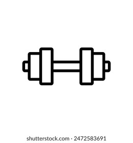 dumbbell icon symbol vector template 