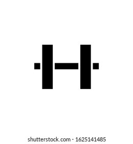 Dumbbell icon template. Vector illustration 