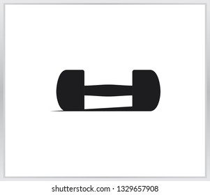 Dumbbell icon. tools for forming muscles