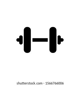 Dumbbell icon trendy flat design