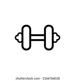 dumbbell icon trendy flat design