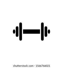 dumbbell icon trendy flat design
