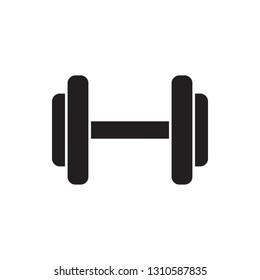 Dumbbell icon in trendy flat style design. Vector graphic illustration. Vector file. EPS 10