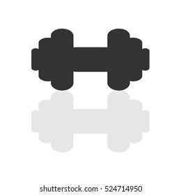 Dumbbell Icon in trendy flat style isolated on white background. Barbell symbol for your web design, logo, UI. Vector illustration, EPS10.