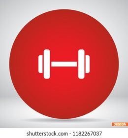 Dumbbell icon vector 10 eps design