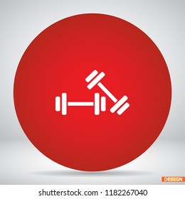 Dumbbell icon vector 10 eps design
