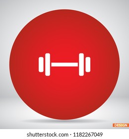 Dumbbell icon vector 10 eps design