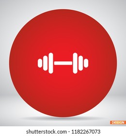 Dumbbell icon vector 10 eps design