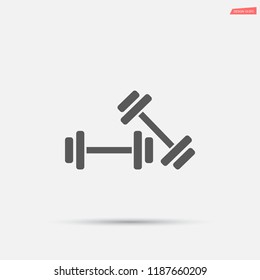 Dumbbell  icon vector 10 eps design