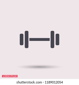 Dumbbell  icon vector 10 eps design