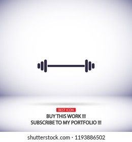 Dumbbell  icon vector 10 eps design