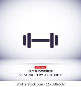 Dumbbell  icon vector 10 eps design