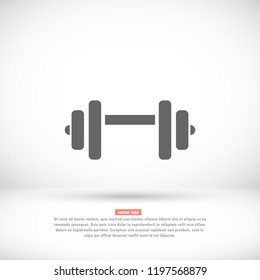 Dumbbell  icon vector 10 eps design