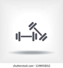 Dumbbell  icon vector 10 eps design