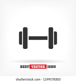 Dumbbell  icon vector 10 eps design