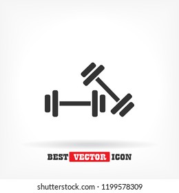 Dumbbell  icon vector 10 eps design