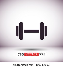 Dumbbell  icon vector 10 eps design