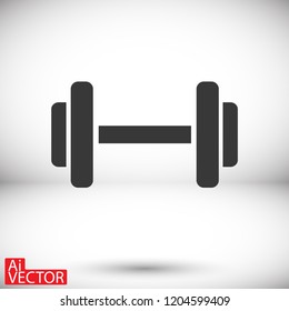 Dumbbell  icon vector 10 eps design