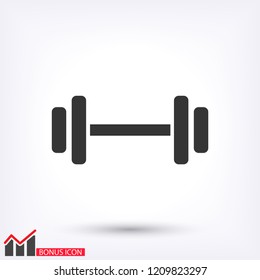 Dumbbell  icon vector 10 eps design