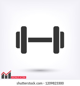 Dumbbell  icon vector 10 eps design