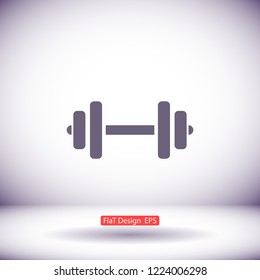 Dumbbell  icon vector 10 eps design