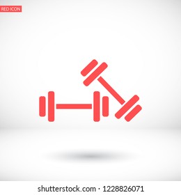 Dumbbell  icon vector 10 eps design