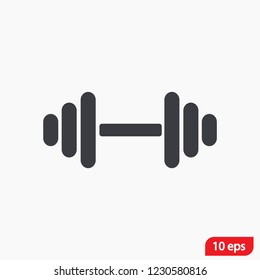 Dumbbell  icon vector 10 eps design