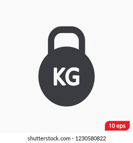 Dumbbell  icon vector 10 eps design