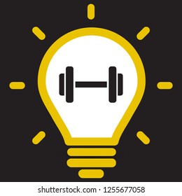 Dumbbell  icon vector 10 eps design