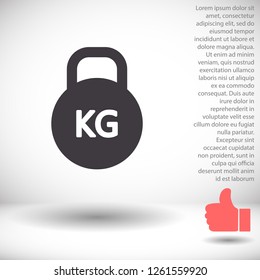 Dumbbell  icon vector 10 eps design