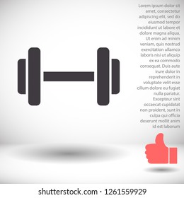 Dumbbell  icon vector 10 eps design