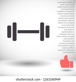 Dumbbell  icon vector 10 eps design