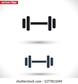 Dumbbell  icon vector 10 eps design