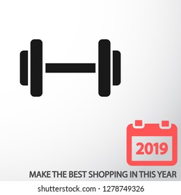 Dumbbell  icon vector 10 eps design