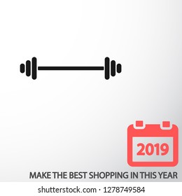 Dumbbell  icon vector 10 eps design