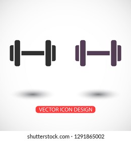 Dumbbell  icon vector 10 eps design