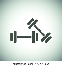 Dumbbell  icon vector 10 eps design