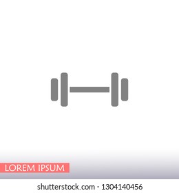 Dumbbell  icon vector 10 eps design