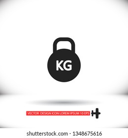 Dumbbell  icon vector 10 eps design