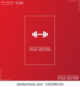 Dumbbell  icon vector 10 eps design