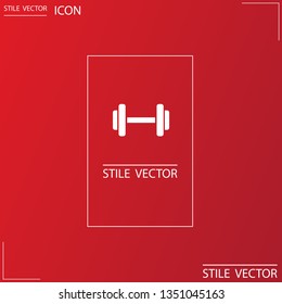 Dumbbell  icon vector 10 eps design