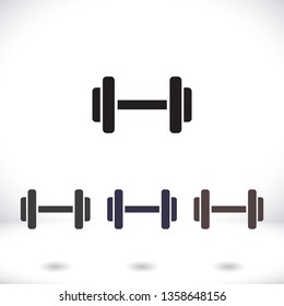Dumbbell  icon vector 10 eps design