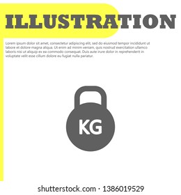 Dumbbell  icon vector 10 eps 