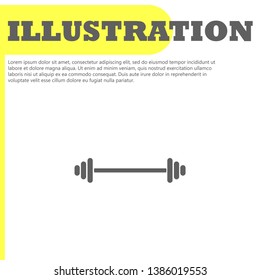 Dumbbell  icon vector 10 eps design. 