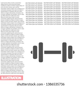 Dumbbell  icon vector 10 eps design. lorem ipsum Flat Design JPG
