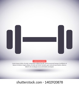 Dumbbell  icon vector 10 eps design. lorem ipsum Flat Design JPG