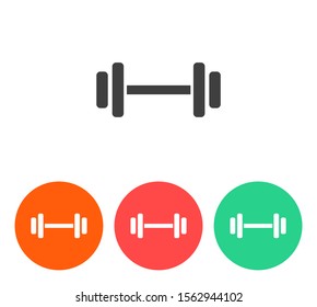 Dumbbell  icon vector 10 eps design. lorem ipsum Flat Design JPG