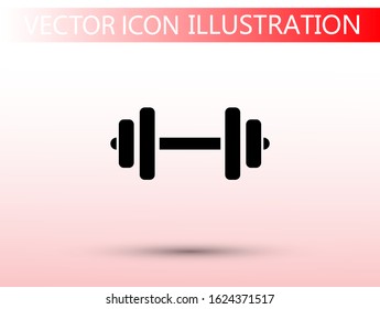 Dumbbell icon vector 10 eps design. lorem ipsum Flat Design JPG